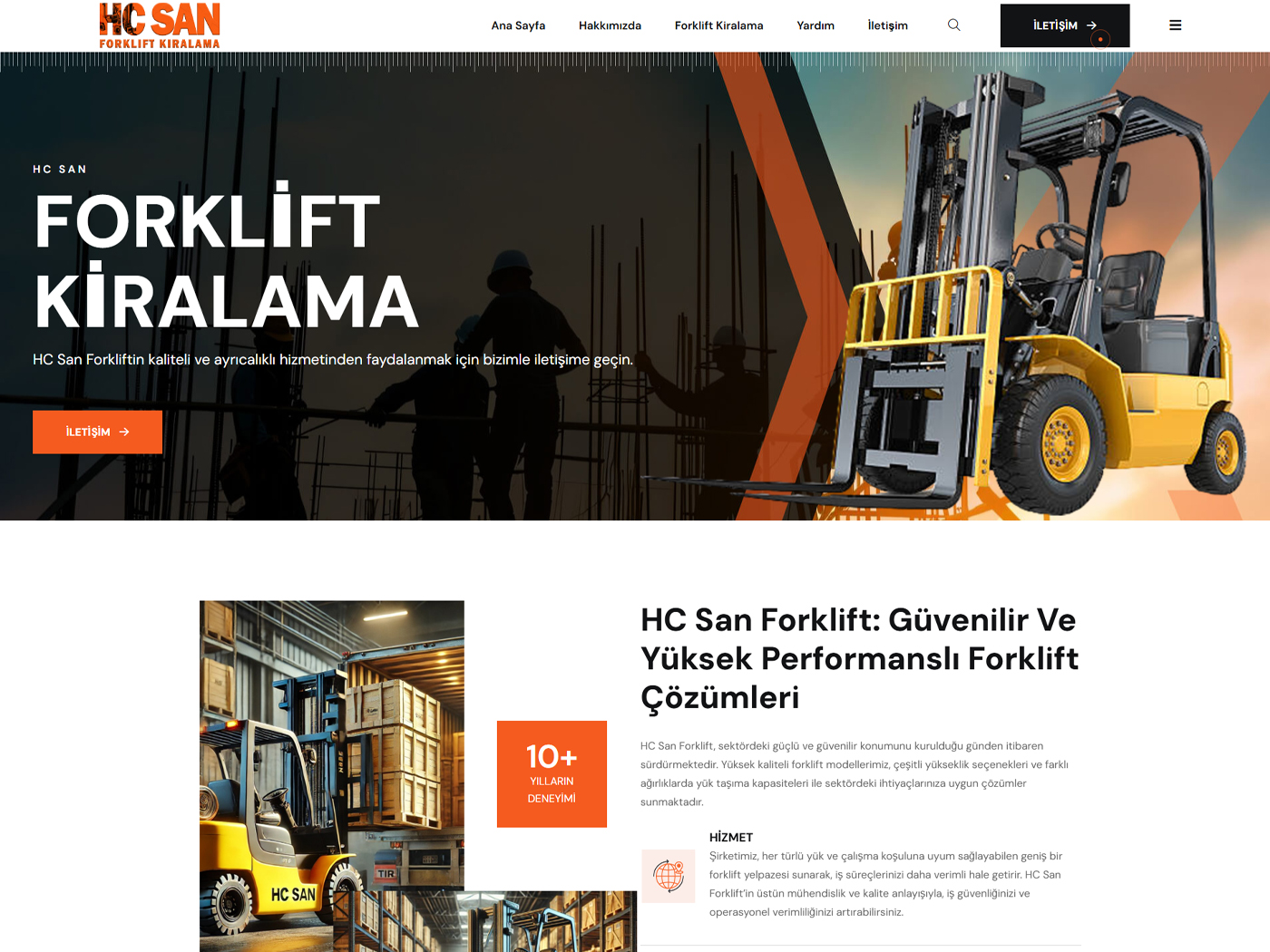HC San Forklift Kurumsal Web Sitesi