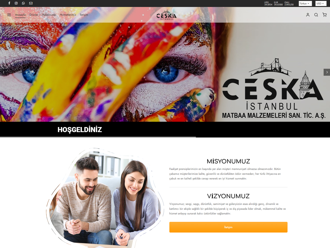 Ceska İstanbul E-Ticaret Web Sitesi