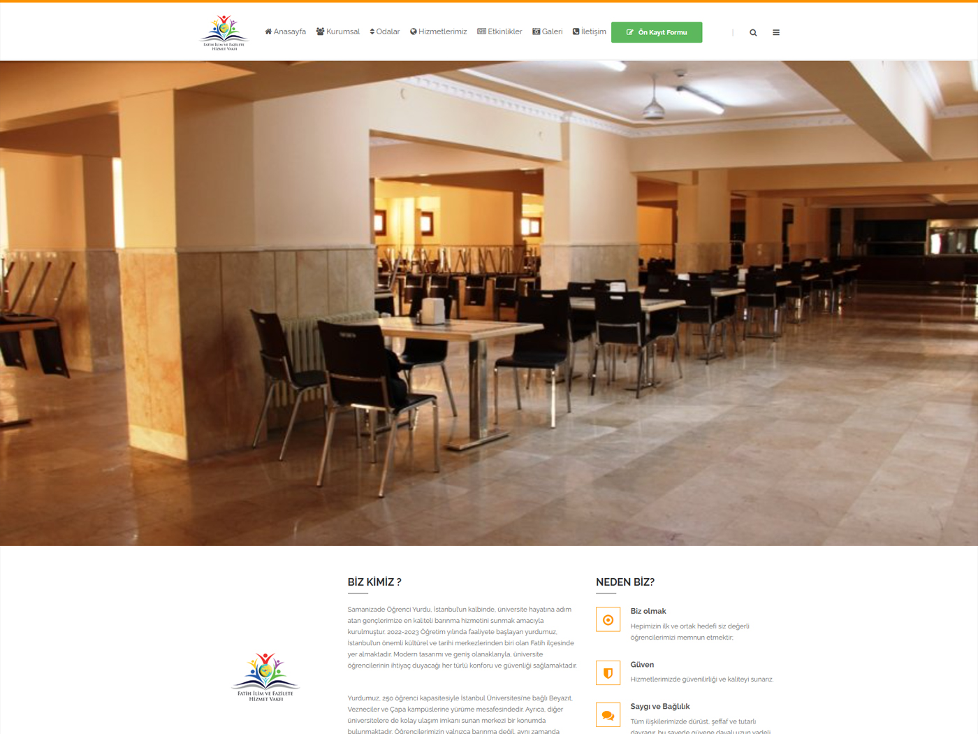 Samanizade Öğrenci Yurdu Web Sitesi